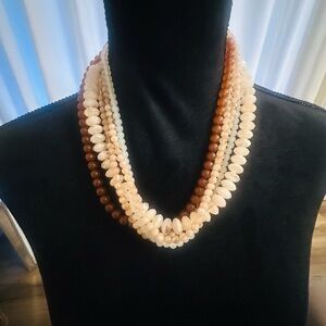 Elegant Multi-Strand Beaded Necklace